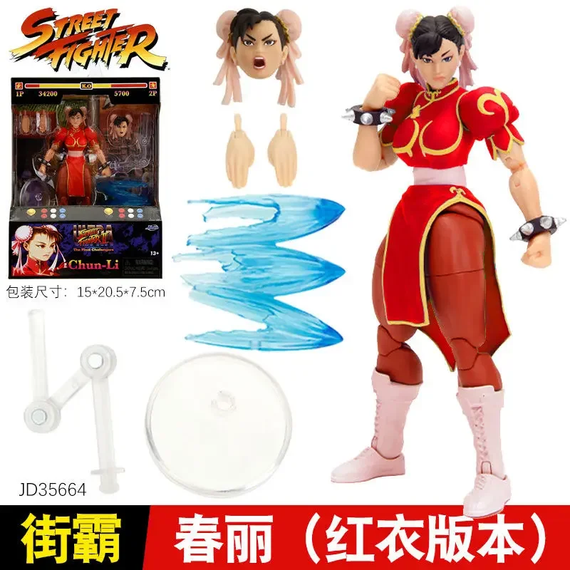 

Spot Jada Toys Action Figure Ultra Street Fighter Ii 1/12 6-Inch Red Chunli Jd35664 Handmade Model Collectible Toy Gamegift