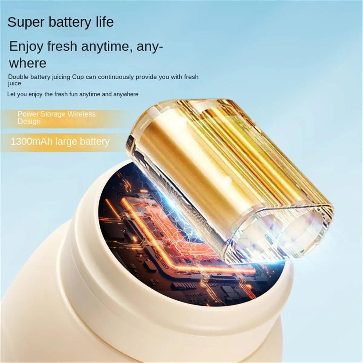 

AT54 Чашка соковыжималки для приготовления молочных коктейлей и смузи, большая емкость с соломенной чашкой, портативная беспроводная соковыжималка, измельченный лед