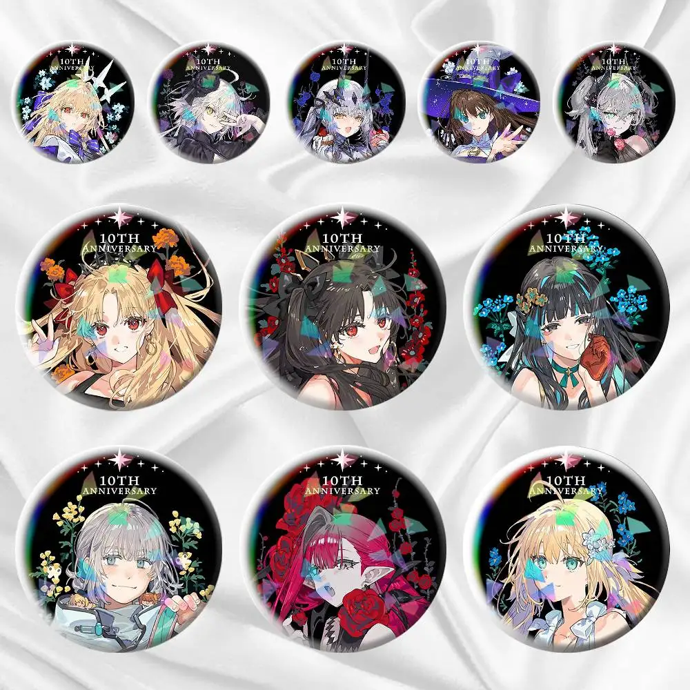 

Fate Grand Order Game Cute 75mm 44mm 25mm Brooch Backpack Hat Pins Accessories Toys Badge