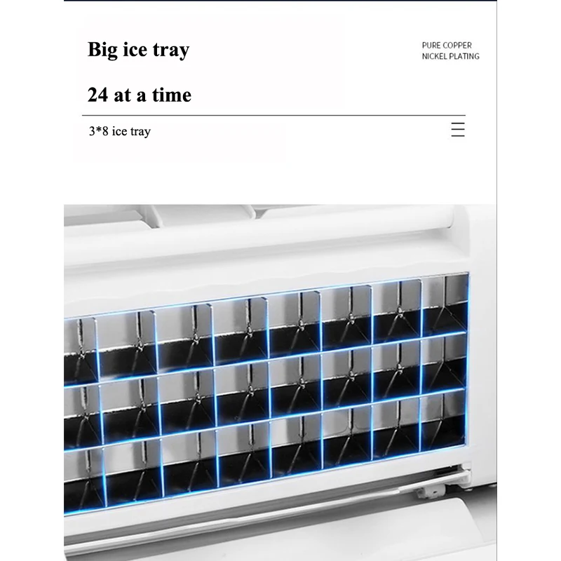 Portable Automatic Ice Maker Machine Commercial Industrial Square Ice Making Machine With Simple Operation