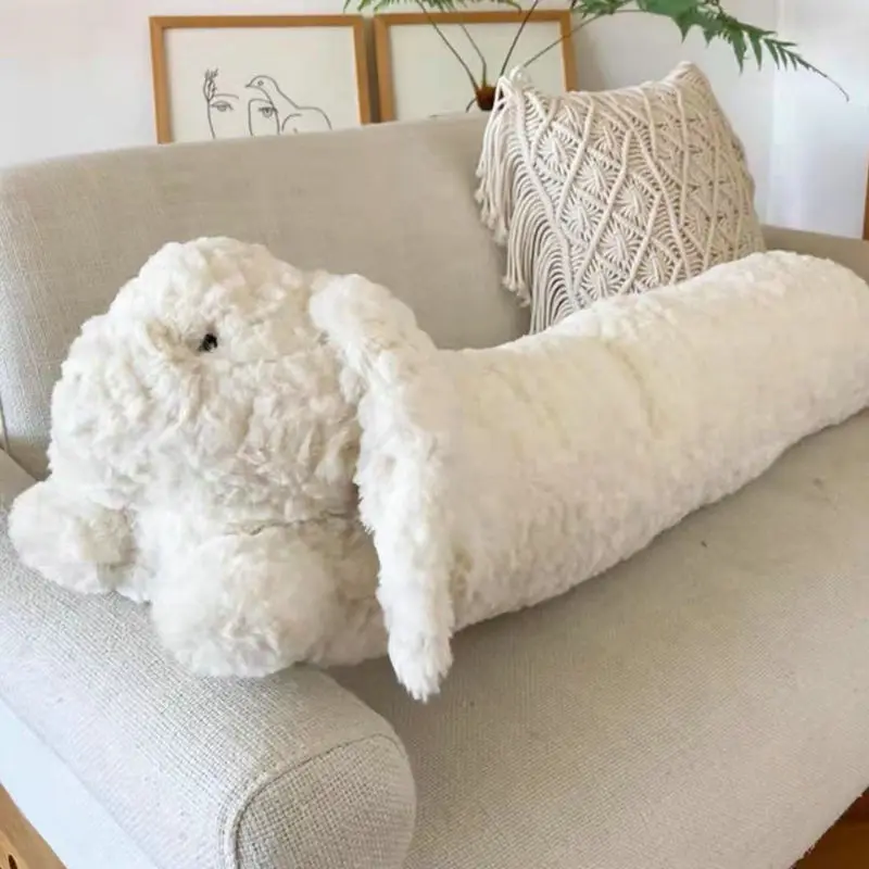 

120cm Cute Soft Long dog Pillow Plush Toys Stuffed Pause Office Nap Pillow Bed Sleep Pillow Home Decor Gift Doll for Kids Girl