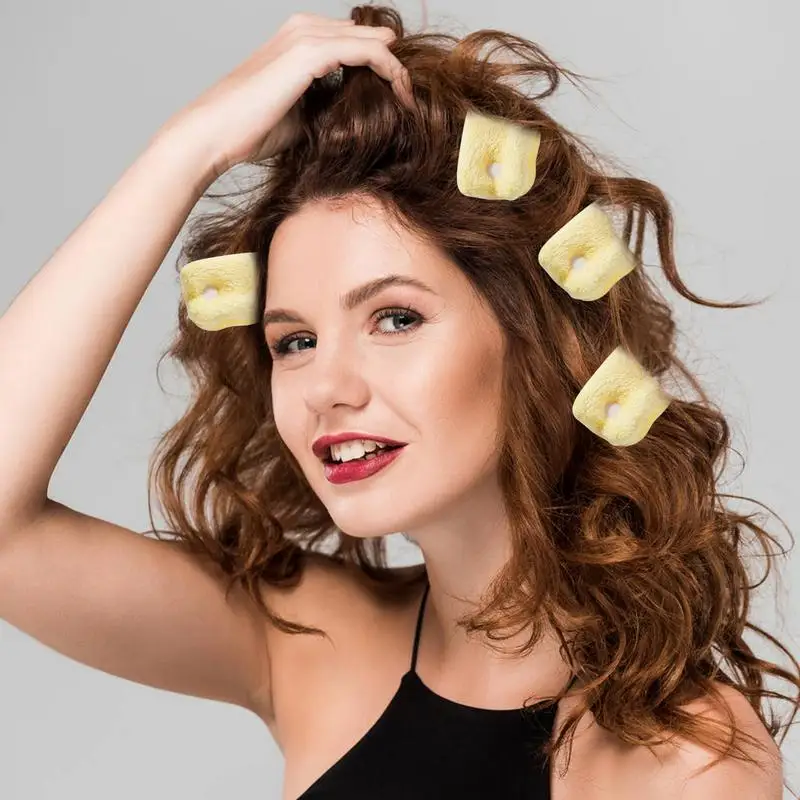 Rodillos suaves para el cabello sin calor, rizadores de pelo gruesos, almohada de tela, rizadores de pelo para dormir, rodillos para el cabello con manchas nocturnas