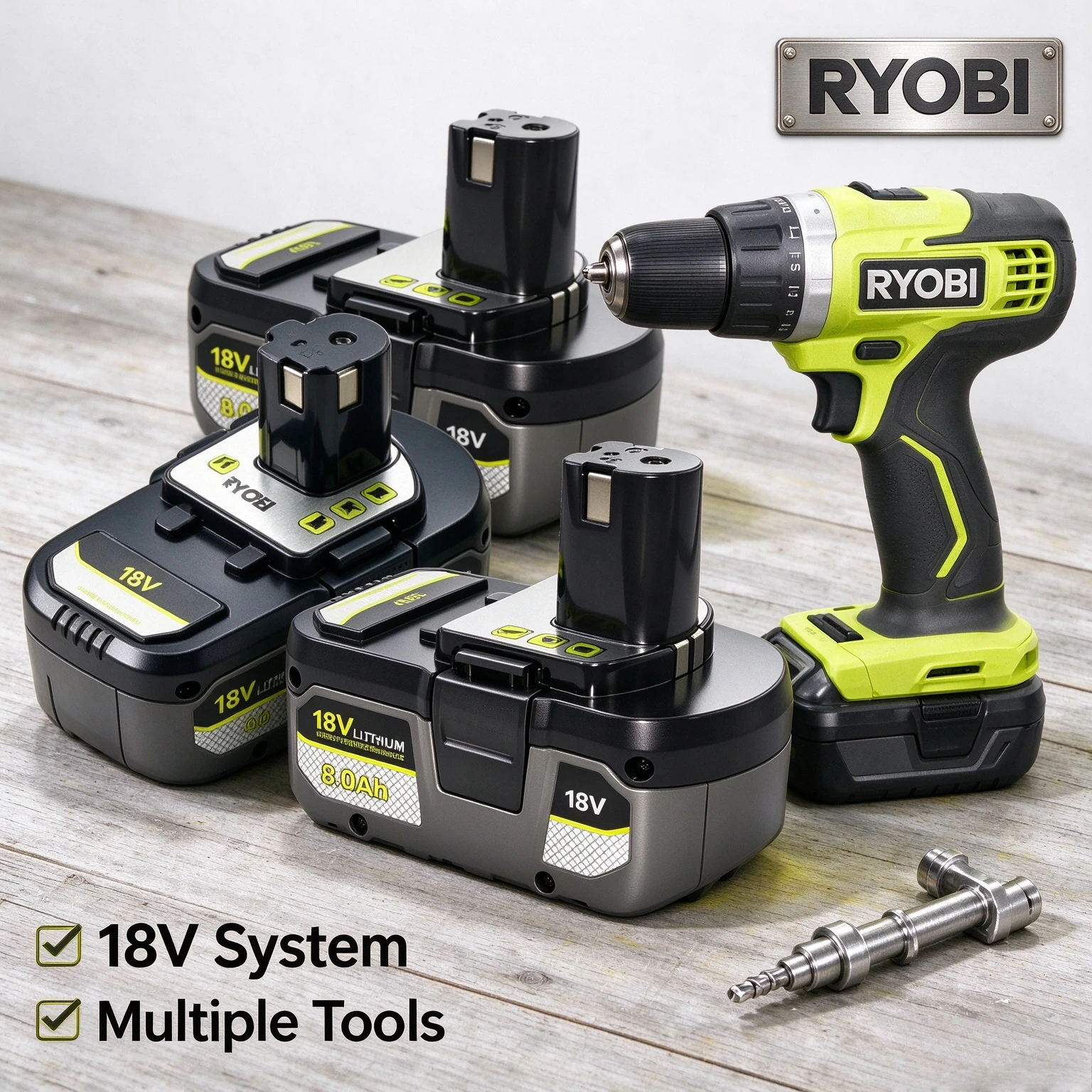 RYOBI One+ 18V 4.0Ah 5.0Ah 6.0Ah Li-ion Battery P108 RB18L60 RB18L80 High Output Power Pack For Cordless Edger Garden Tool