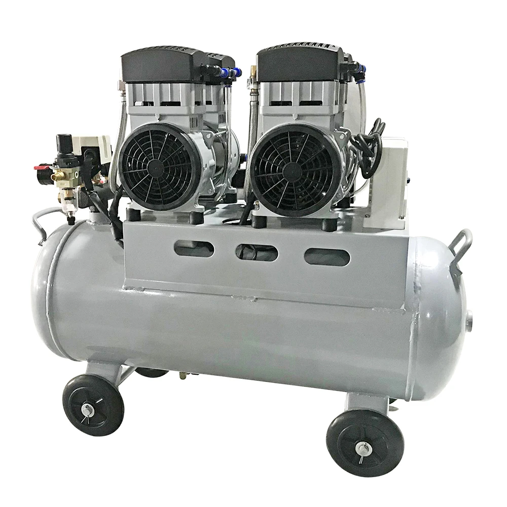 Low Consumption High Flowrate 3hp 65L 2.2kw 400L/min Cylinder Air Compressor With Wheels