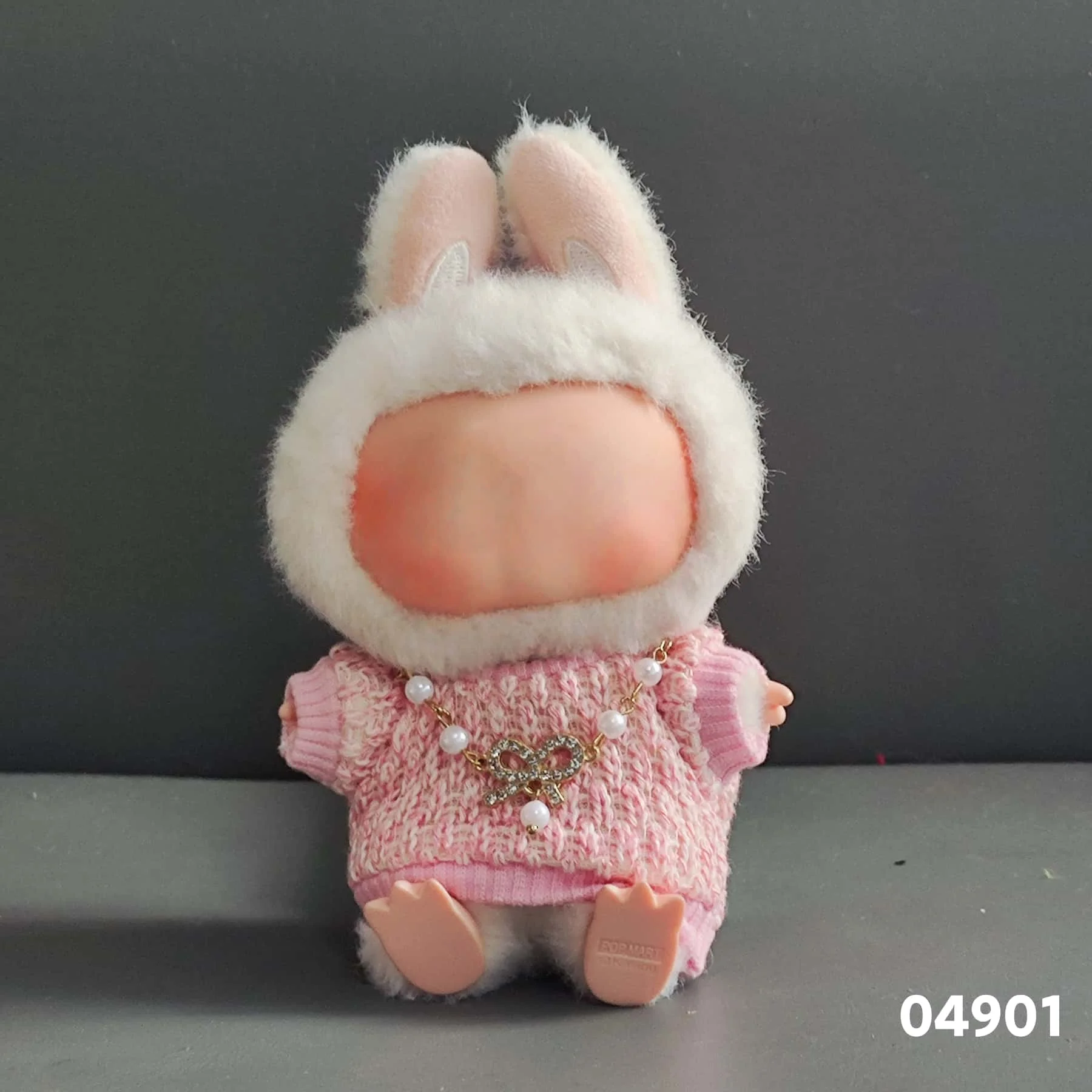 17 cm Labubu Puppenkleidung, All-Match-Farboutfit, Puppenzubehör, Modedesign, entzückendes kleines Set