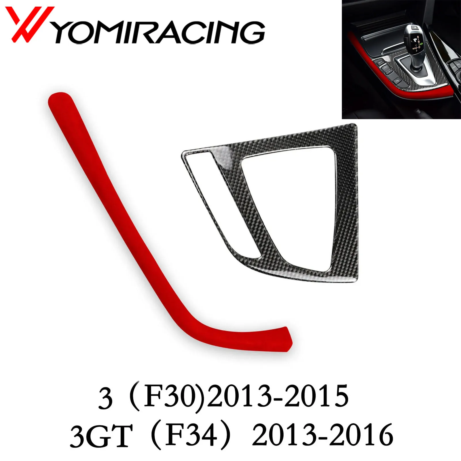 

Alcantara 3Series Central Control Gear Shift Panel Trim Sticker Accessories For BMW F30 F31 F32 F34 F36 3GT 320i 318i 325i 328i