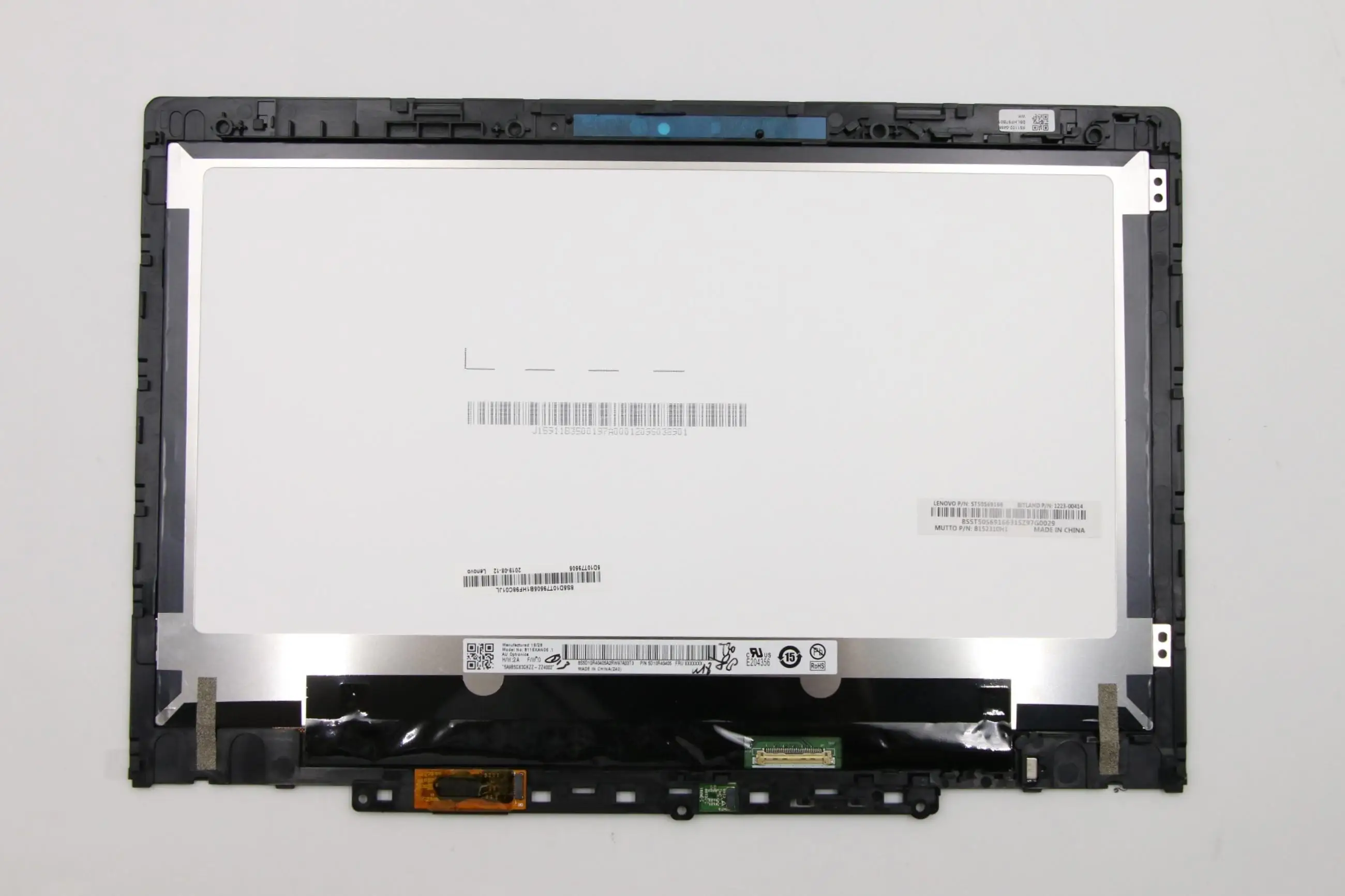 

11,6-дюймовый монитор для ноутбука Lenovo 300E Chromebook Gen 2, 81 МБ, сенсорный ЖК-экран 5D10T79505, сменная панель HD 1366x768, детали