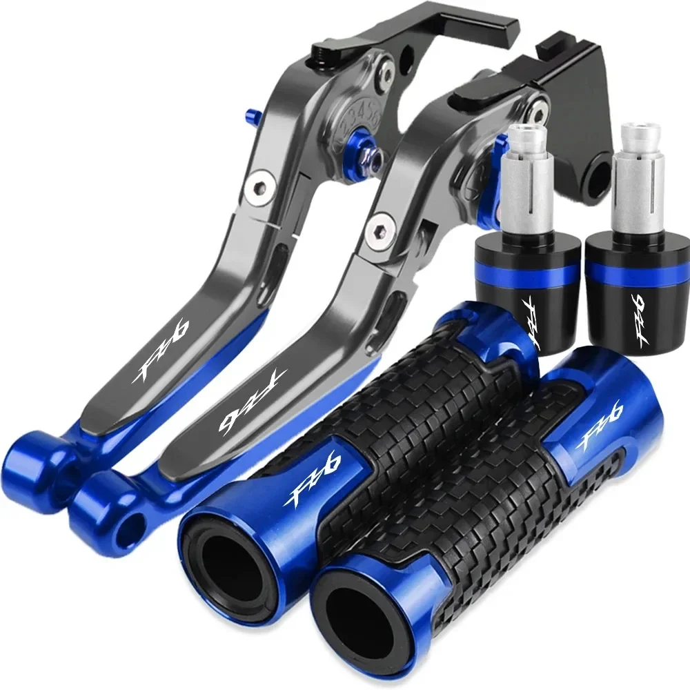 Alavancas de embreagem do freio da motocicleta, Guiador Grips Termina, FZ6R, Peças da motocicleta para Yamaha FZ6 R