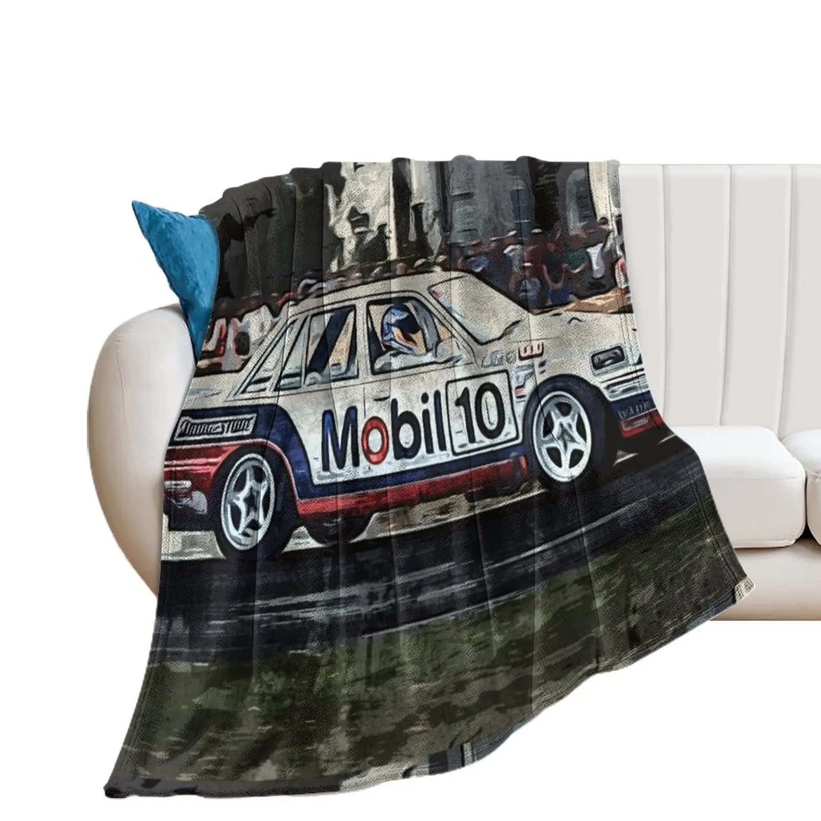 Holden Commedore 1987 Bathurst 1000 Throw Blanket Hairy for winter Blankets