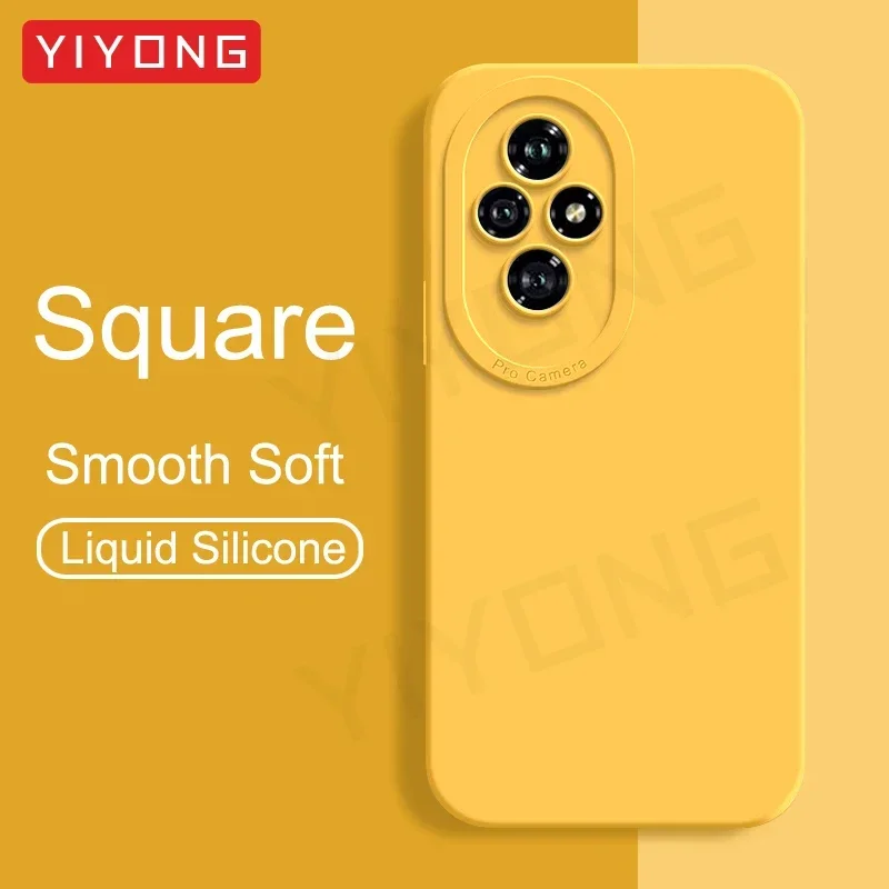 For Honor200 Case YIYONG Silky Soft Liquid Silicone Cover For Huawei Honor 200 Pro 200Pro 5G Shockproof Phone Cases