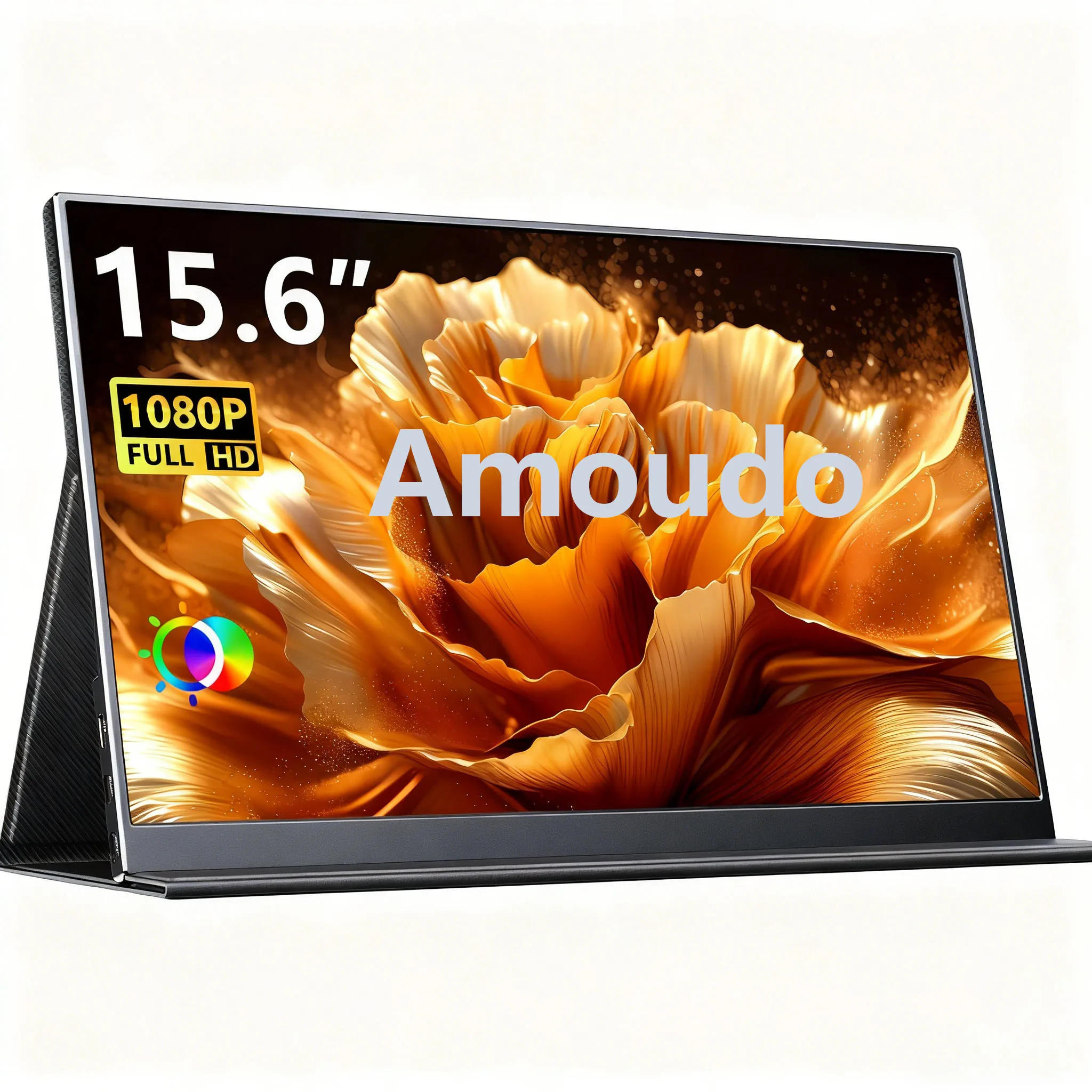 Amoudo Monitor Laptopmonitor 1080P FHD voor Laptop/PC/Mac/PS345/x-Bo met Smart Cover extensie droge monitor