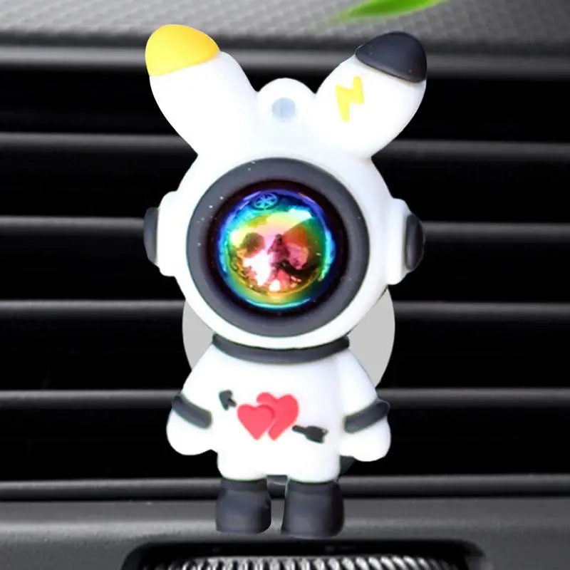 Vent Clips Air Freshener Cartoon Rabbit Ear Astronaut Vent Clips Diffuser For Car Odor Fighter Automotive Fragrance Decoration