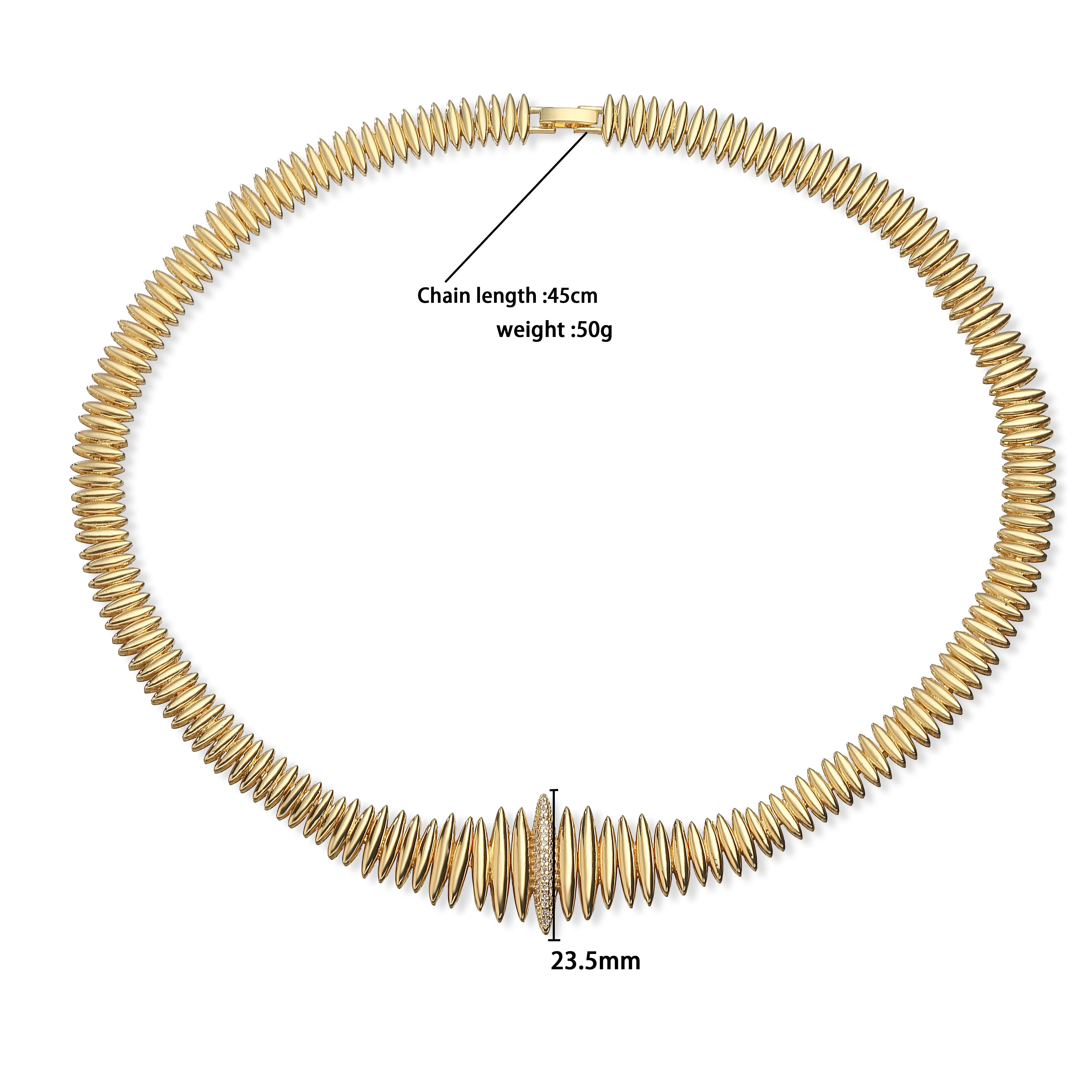 Ribbed Disc Chain Necklace Bra - Mens Fashion Discord review and price
