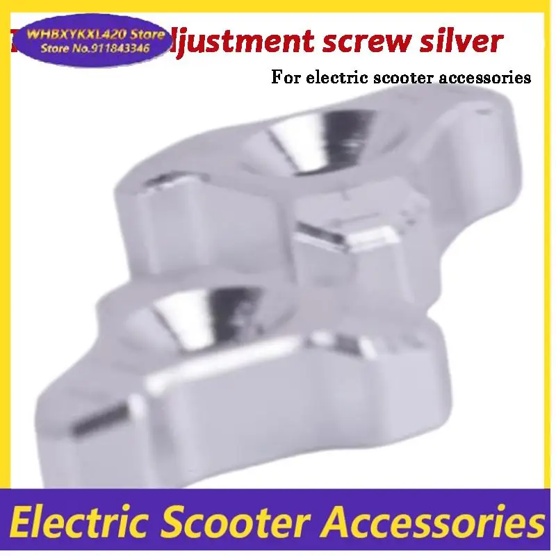Silver Triangular Finger Screws for Motorcycle Driver Small Car Parts Manual Adjustment Knob