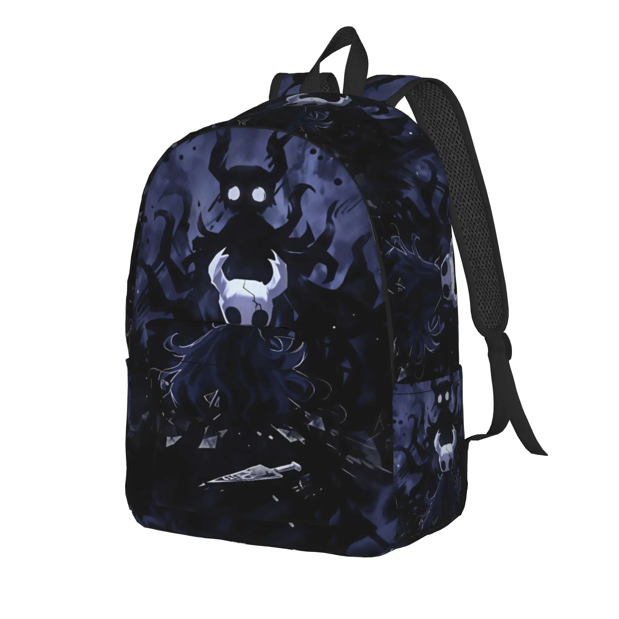 Hollow Knight Backpack  Women Men Polyester Travel Backpacks Breathable Stylish High School Bags Rucksack
