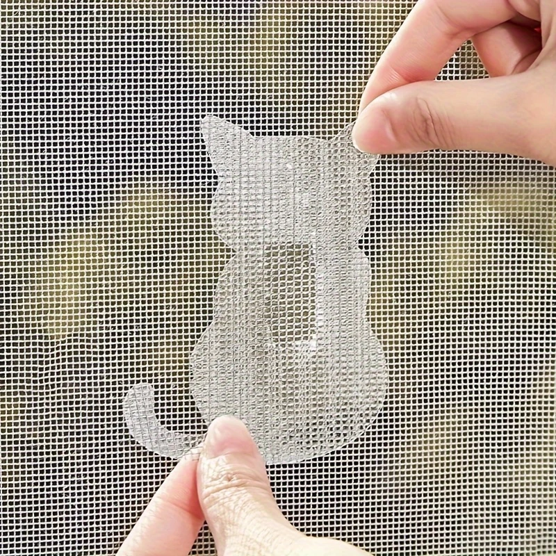 15/25pcs Cute Window Screen Repair Patches Self-Adhesive Mesh Stickers for Window & Door Screens Strong Adhesive Mesh Easy