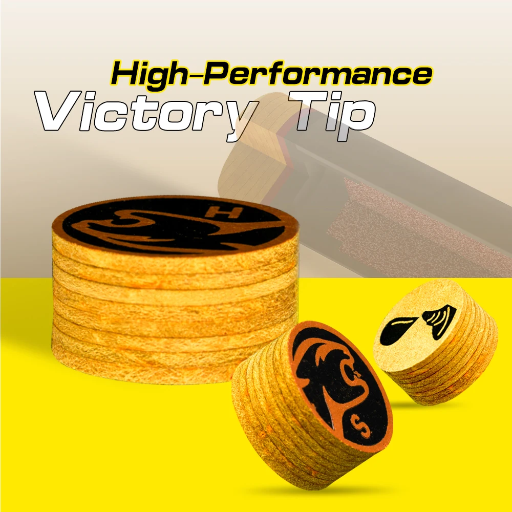 PREOAIDR Victory 3142 Z2 Billiard Tip 14mm H/M/S Pool Cue Stick Tip 8 Layers Cue Tips Professional Billiard Accessories