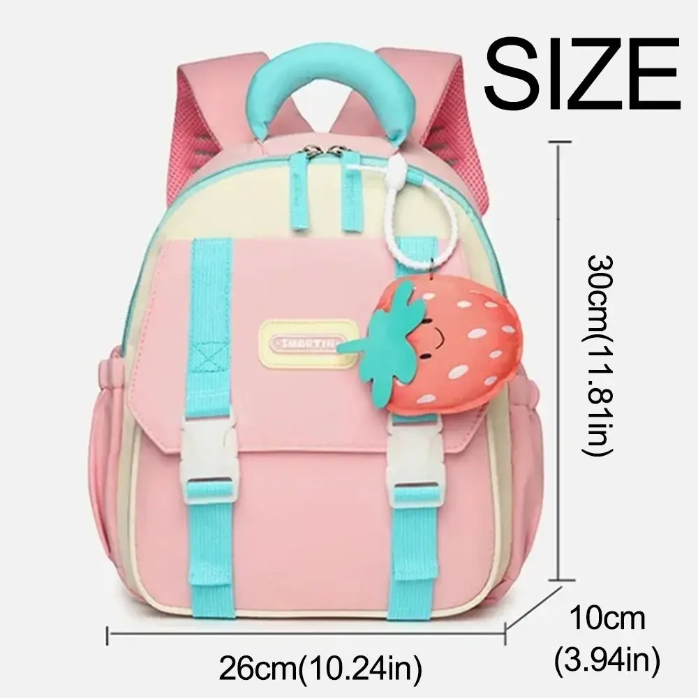 Lightweight Kindergarten School Bag Adjustable Straps Waterproof Cartoon Nursery Backpack Zipper Closure Large Capacity