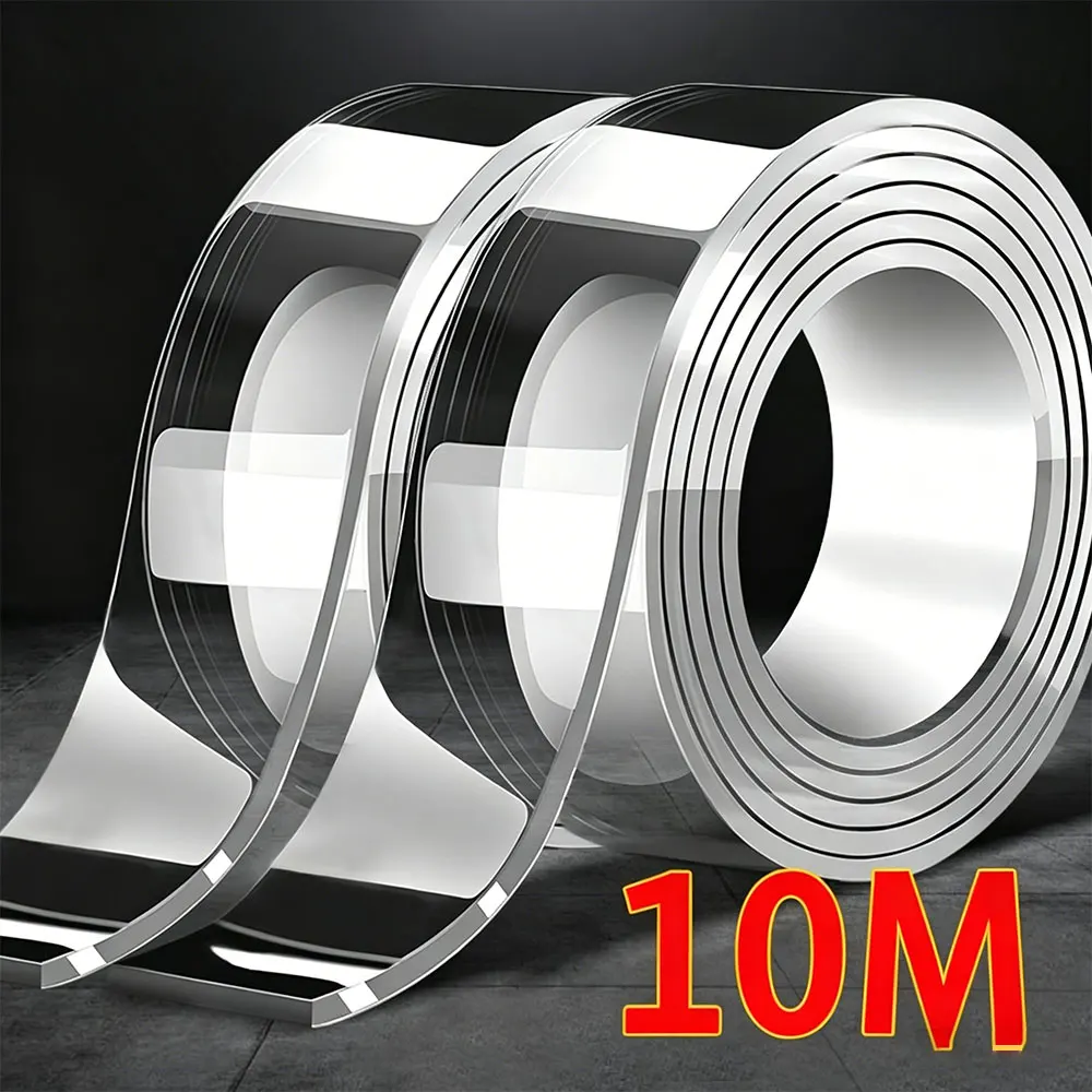 Nano Double Sided Adhesive Tape Extra Strong Waterproof Transparent Traceless Tape Thickened Reusable Decorative Tape Home Tools