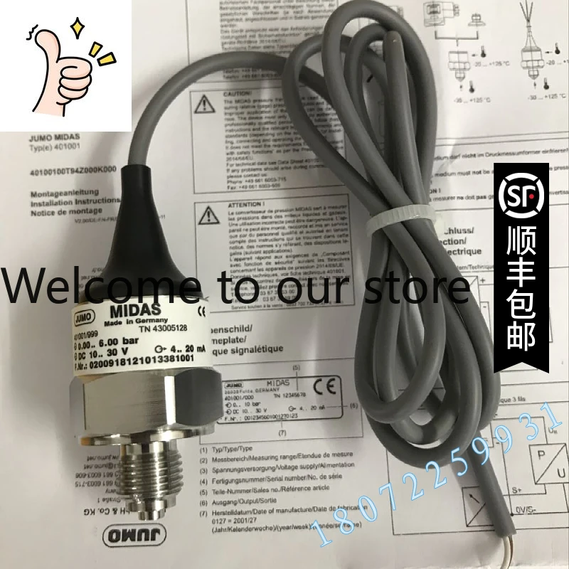

Pressure Sensor, Kumao ID: 404366/000, 0-600Bar 4-20MA