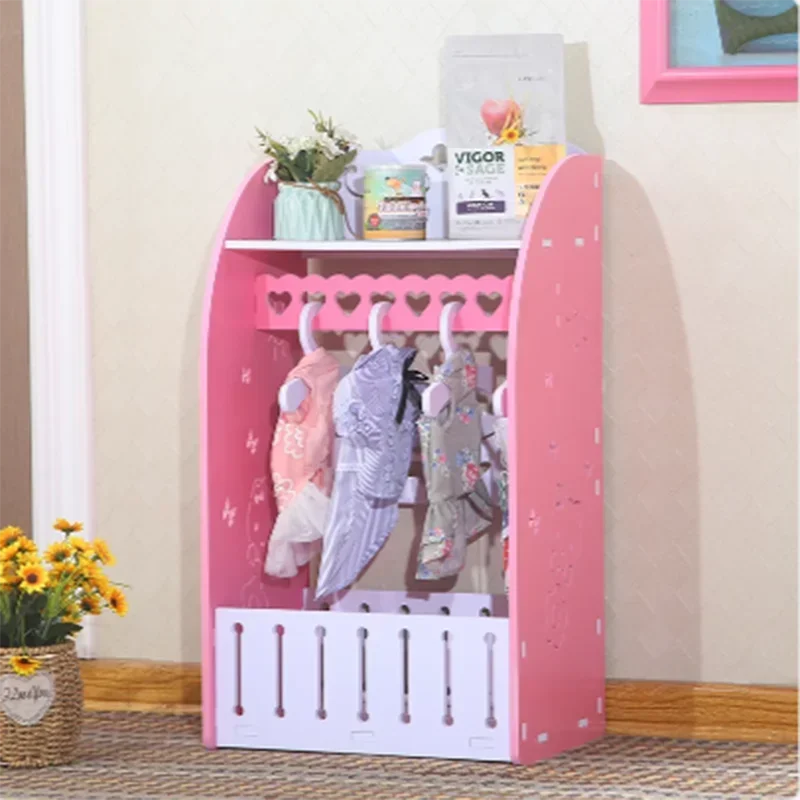 Closet Girl Child Wardrobe Beautiful Princess Style Lockers Child Cabinet Baby Roupeiro De Quarto Infantil Child Room Furniture