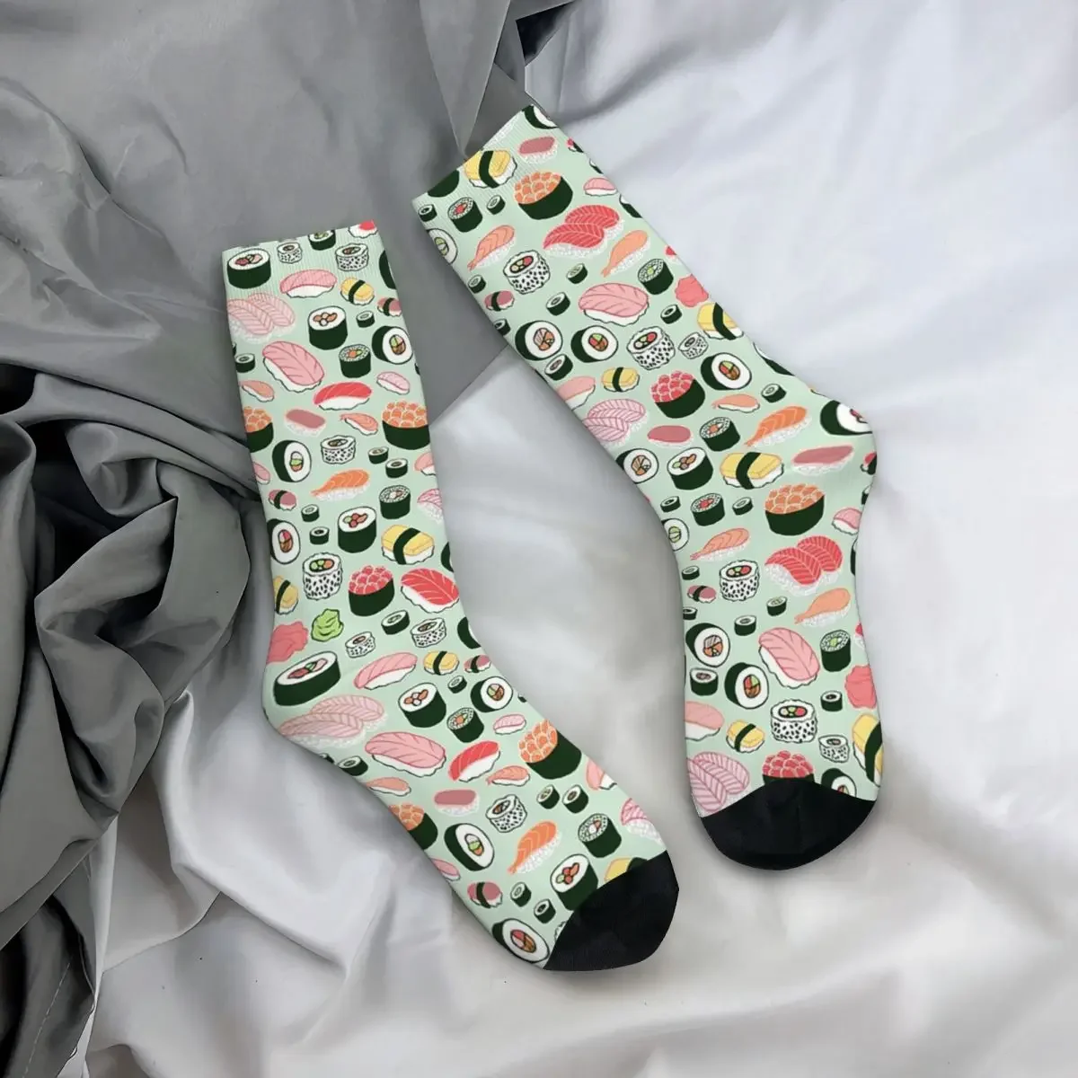 Sushi Forever Socks Harajuku calze Super morbide calze lunghe per tutte le stagioni accessori per regali Unisex