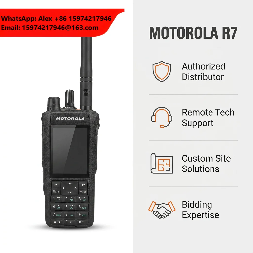 For MOTOTRBO R7a High Quality Portable Digital Two-Way Radio Handheld Walkie Talkie VHF UHF WOKI TOKI Radio Original Motorola R7