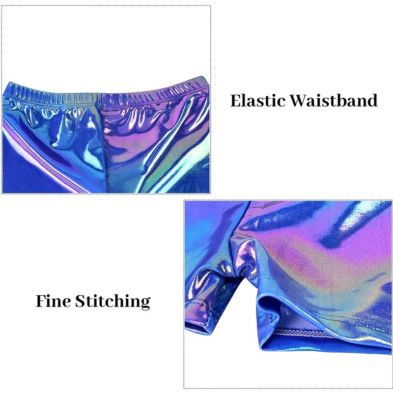 الفتيات 4 قطعة قميص قصير بلا أكمام الباليه الرقص ثياب لفتاة الجمباز الرقص تراجع وتتسابق مع مطابقة السراويل العصابات الشعر #4