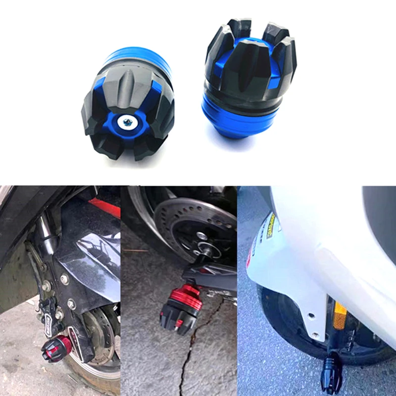 Universal Motorcycle Wheel Protection Crash Cups Colorful Motorbike Crash Protector Motocross Damping Cups Moto Accessories