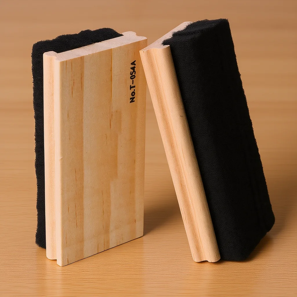 

2Pcs Wood Blackboard Eraser Wool Felt Soft Dustless Chalkboard Cleaning Tool for School Office Home Use Chalkboard Eraser
