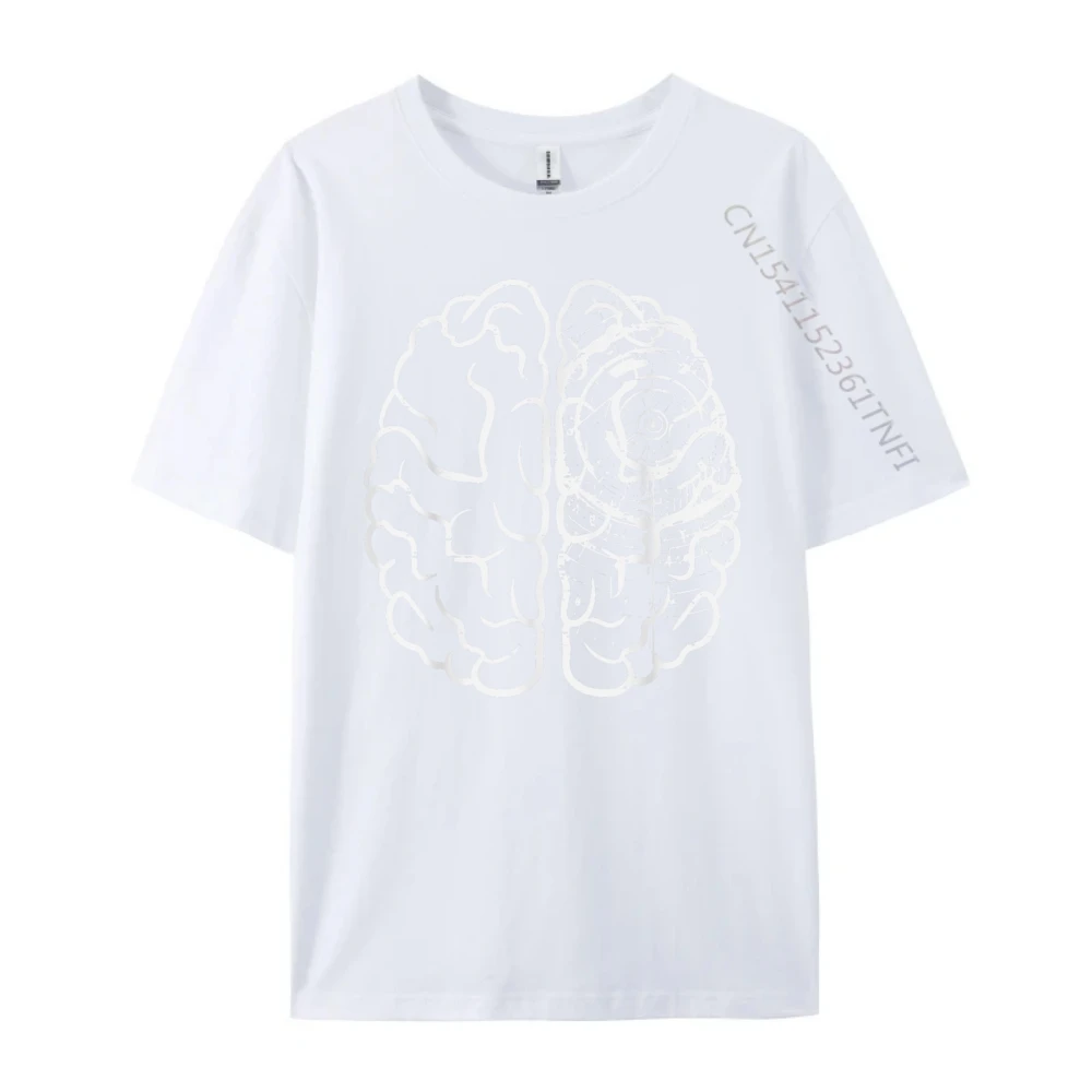 Programmer Brain Developer Coder Tech Computer Ai Women Graphic T Shirts Men Oversized Cotton Comfort White T Shirt Men Classic