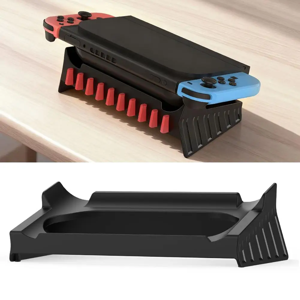 

Для Switch2 Host Base плоская стойка для хранения Switch/OLED универсальная диагональная подставка может хранить игровые картриджи для хранения