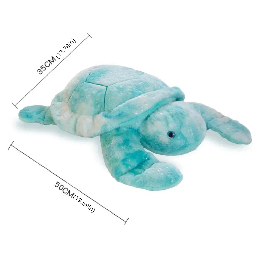 Animal marino, tortuga colorida, juguete de peluche, tortuga marina esponjosa, muñeco de peluche Ins, Animal bonito, almohada de tortuga marina, decoración de coche