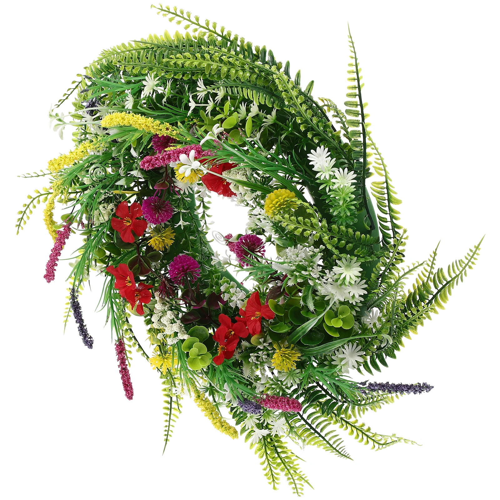 

Artificial Flower Wreath Simulation Leaf Welcome Door Decor Hanging Plastic Spring Fall Front Home Party AdornmentFlower