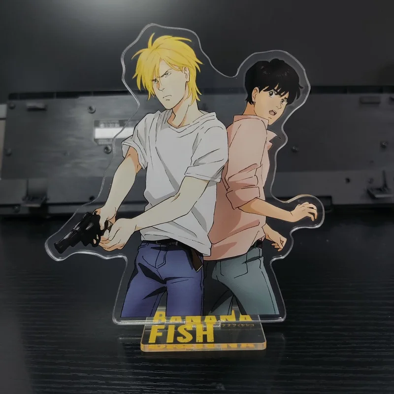 Anime BANANA FISH Hot Figures Ash Lynx Shorter Wong Cosplay Acrylic Stands Model Creative Plate Desk Decor Prop Birthday Gift