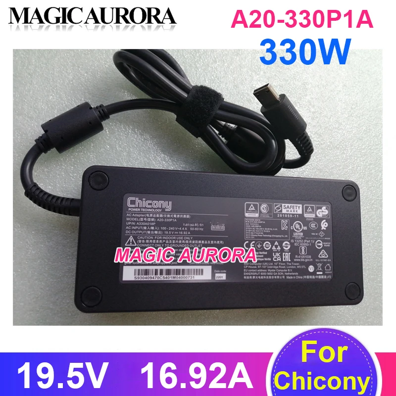 

A20-330P1A 19.5V 16.92A 330W Charger For MSI GE66 GE76 GP76 GP66 Gaming Laptop Adapter For Chicony A330A018P Power Supply