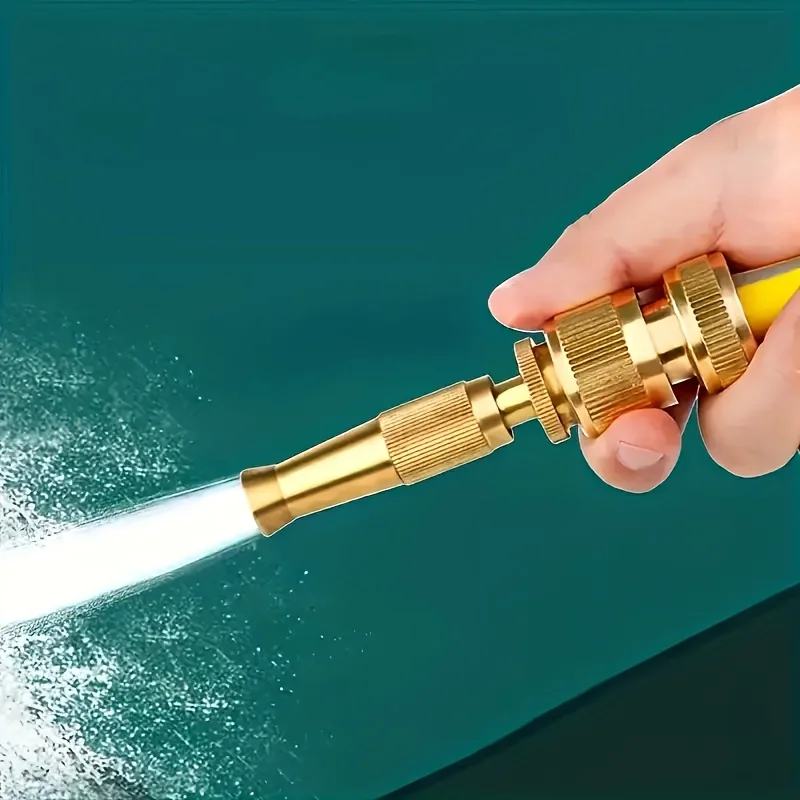 1pc, Direct-Insert Spray Gun, Hose Nozzle - Universal Connector for Hoses,hing, Plants, And Lawns - No Batteries