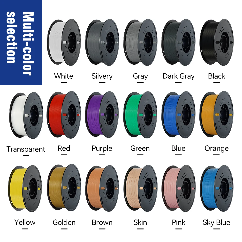 10KG PLA PETG Filament for 3D Printer Filament 1KG/Roll 1.75MM Plastic Filaments Line Up Neatly Printing Material for 3D Printer