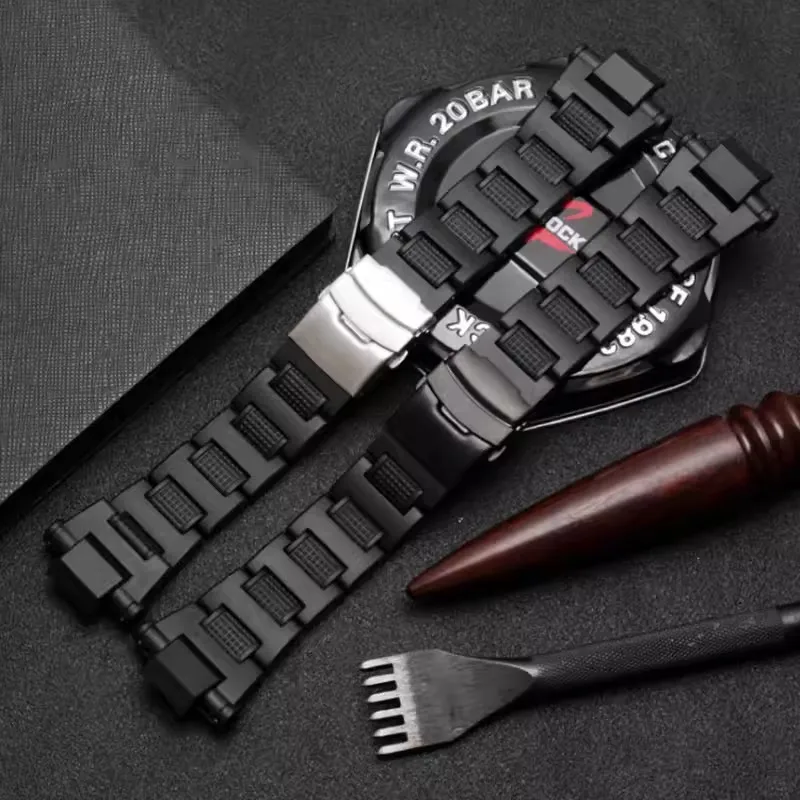 

Пластиковый стальной ремешок для часов Casio GW-A1100FC GW-A1000 GW-4000 GA-1000, 16 мм, высококачественный мужской спортивный браслет для часов