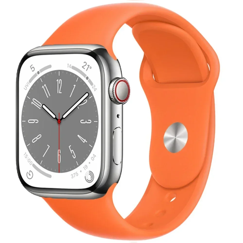 Apple Watch バンド用シリコンストラップ ウルトラ 3 49mm 11 10 46mm 42mm バンドブレスレット iWatch シリーズ 9 8 7 45/41mm 6 5 4 SE 44/40mm ベルト