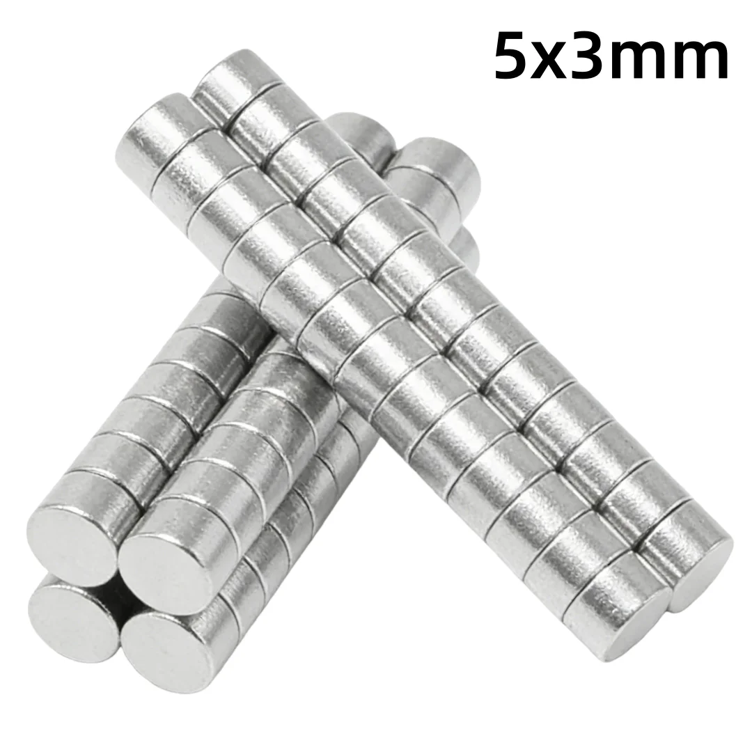 5x3mm Small Round Powerful Magnetic Magnet 5x3 Strong Disc Magnets For Fridge, DIY, Building, Scientific, Craft, Education 5*3