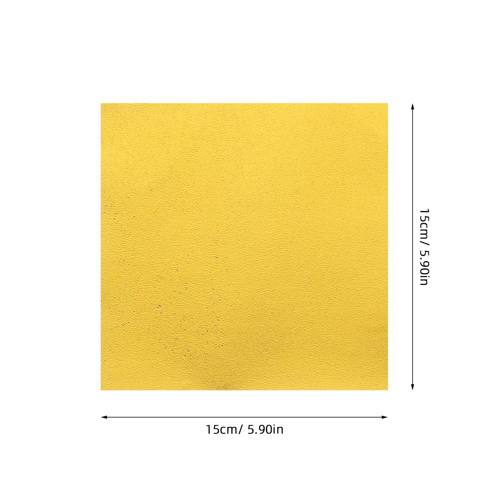 Papel artesanal de Origami de Color dorado, 15x15Cm, para manualidades, álbum de recortes, decoración de fiesta, papel plegable cuadrado