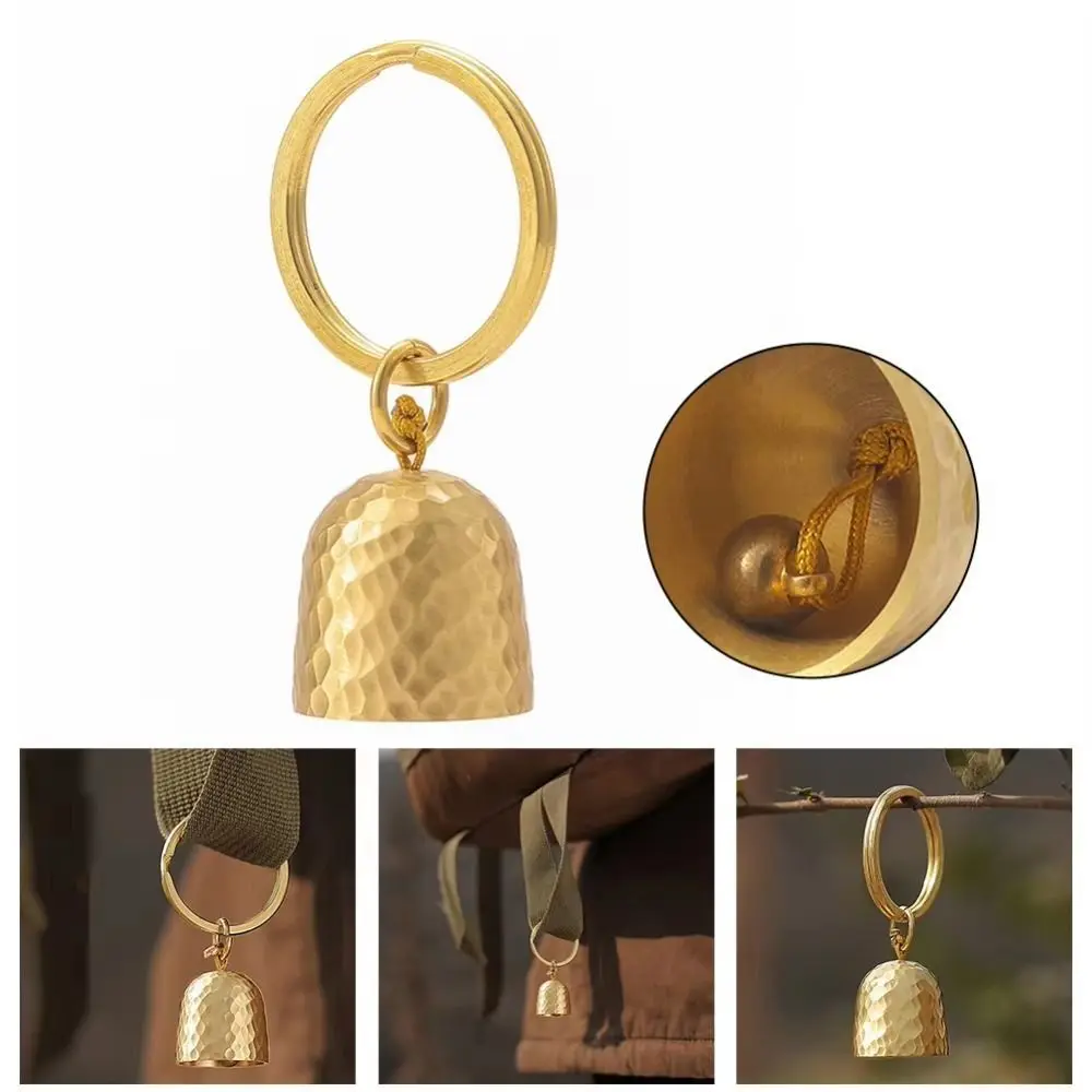 في الهواء الطلق جرس قلادة المفاتيح مجوهرات الإكسسوارات سيارة المفاتيح مطلية بالذهب متلألئ قلادة شخصية الرجعية #4