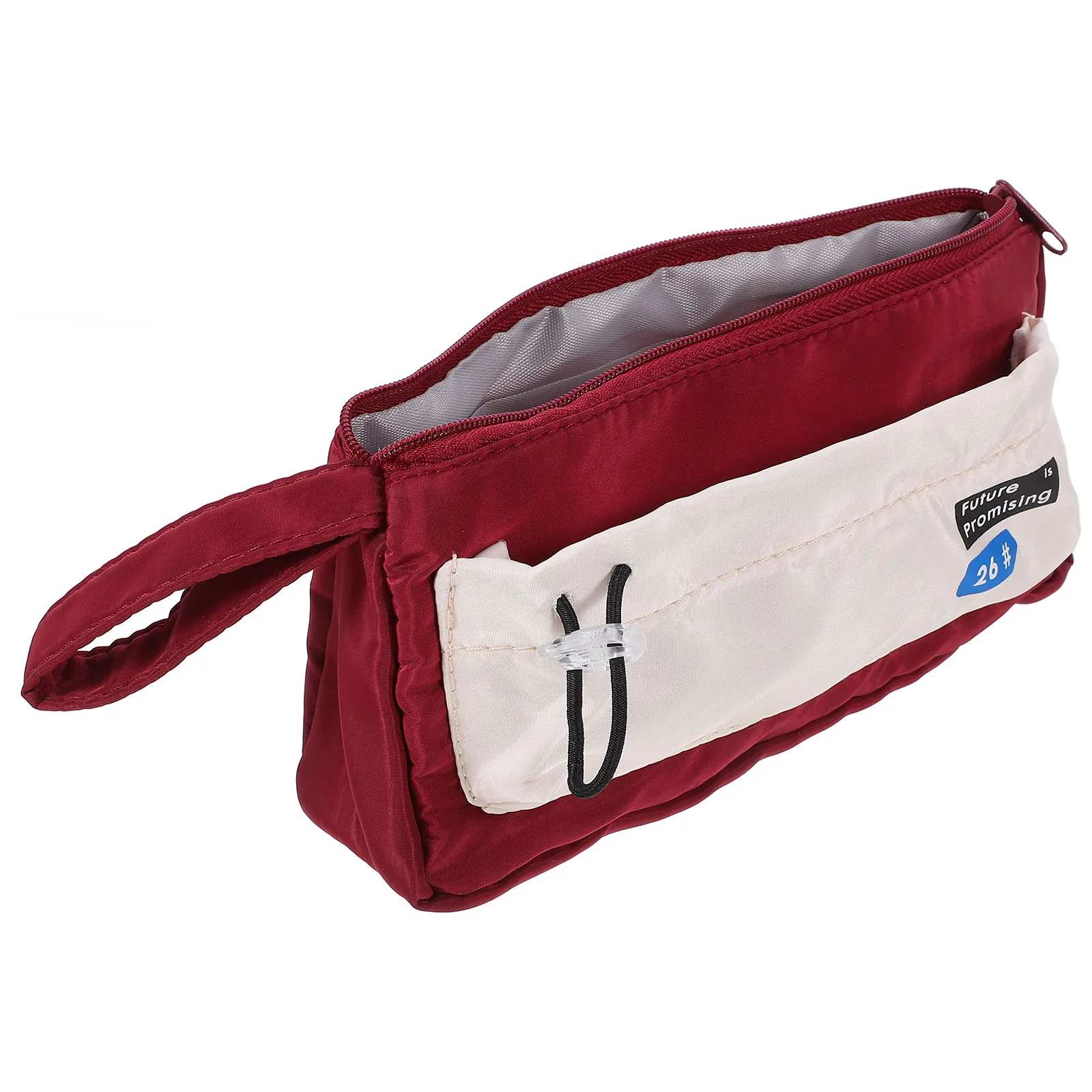 

Pencil Case Stationery Bag Cute Pouch Aesthetic Simple Red Canvas Large Capacity Durable Multi Functional Storage Solution For