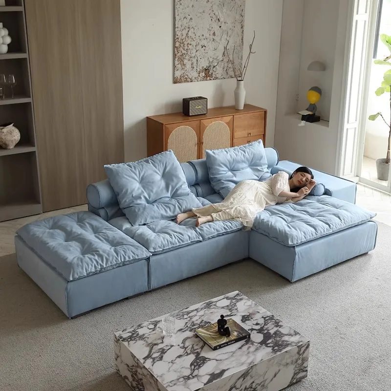 Sofa Italian minimalist module sofa size apartment villa living room modern minimalist sofa