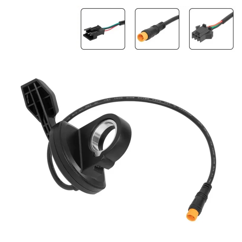 

Universal 3Pin E-Bike Thumb Throttle 24V-72V Wide Voltage Waterproof Right Hand Throttle for Electric Bicycle/Scooter