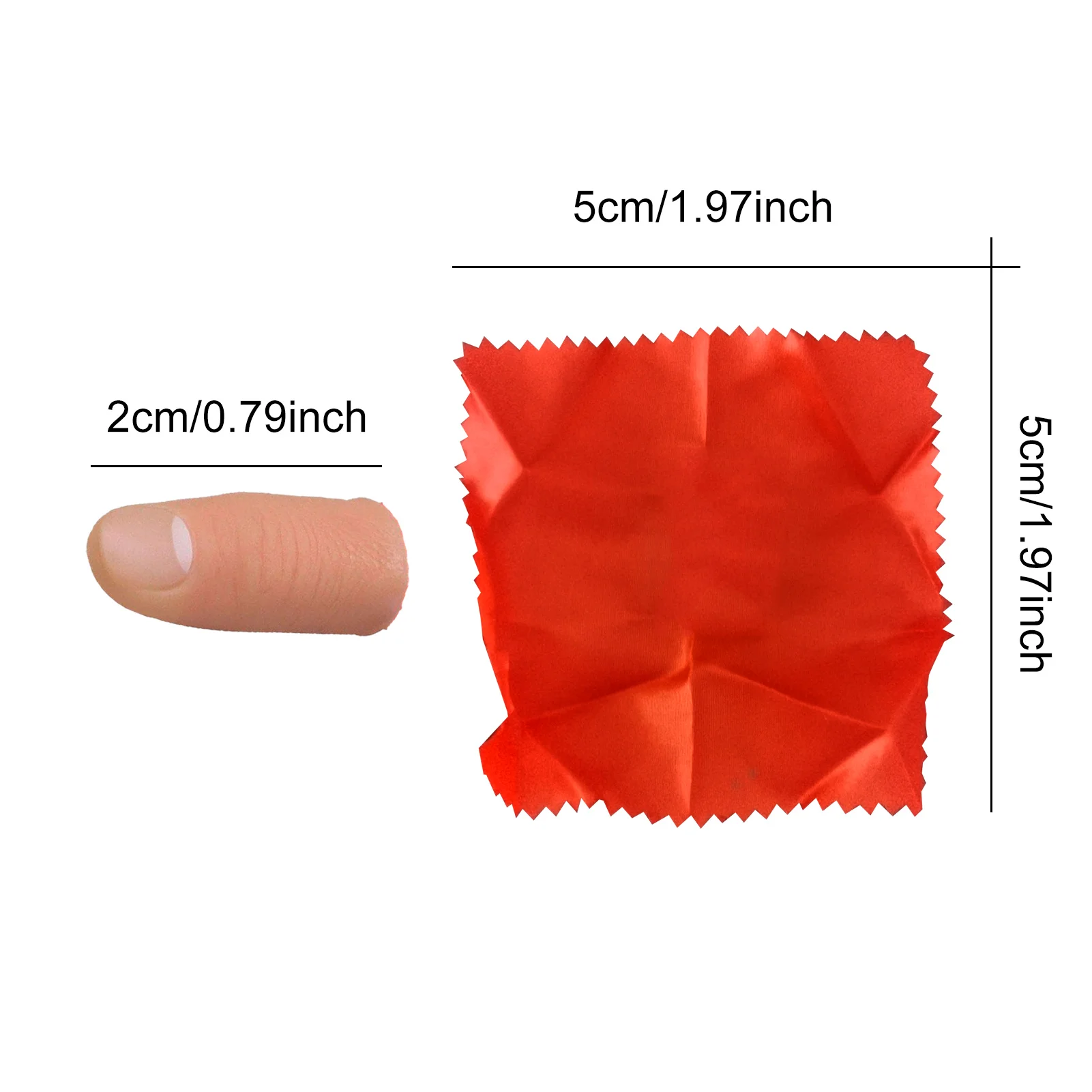 Novel Soft Fake Thumb Tip Magic Toys Party Prank Thumb Tip Fake Finger Magic Trick Close Up Vanish Appearing Finger Trick Props