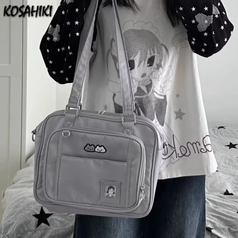 

Casual All Match Simple Underarm Bag Vintage Women Y2k Aesthetic Ita Bags Japanese Ins Transparent Shoulder Handbags Streetwear