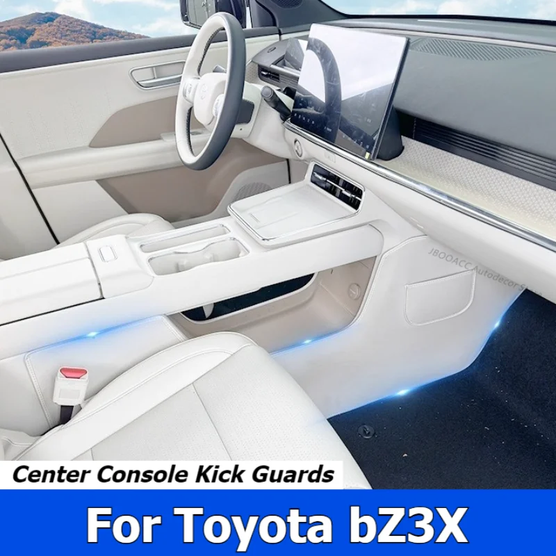 

For Toyota bZ3X 2025 Center Console Sides Leather Protective Pad Anti-scratch Cover Stickers Car Styling Modified Accessories