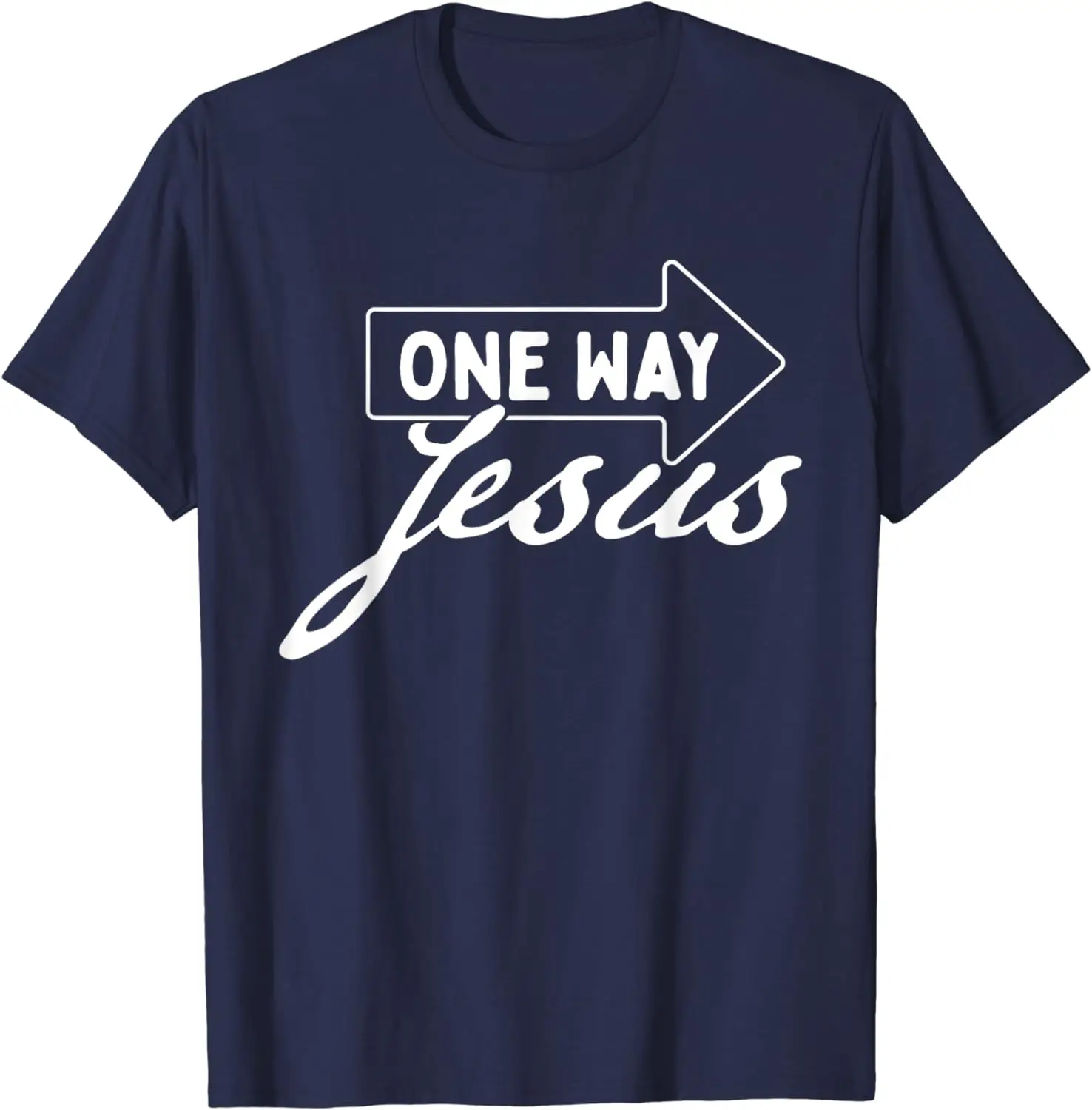 One Way Jesus Bible Christian Faith Inspirational T-Shirt Vintage Classic Fashion Streetwear Women's Y2k Clothes Women Clothing